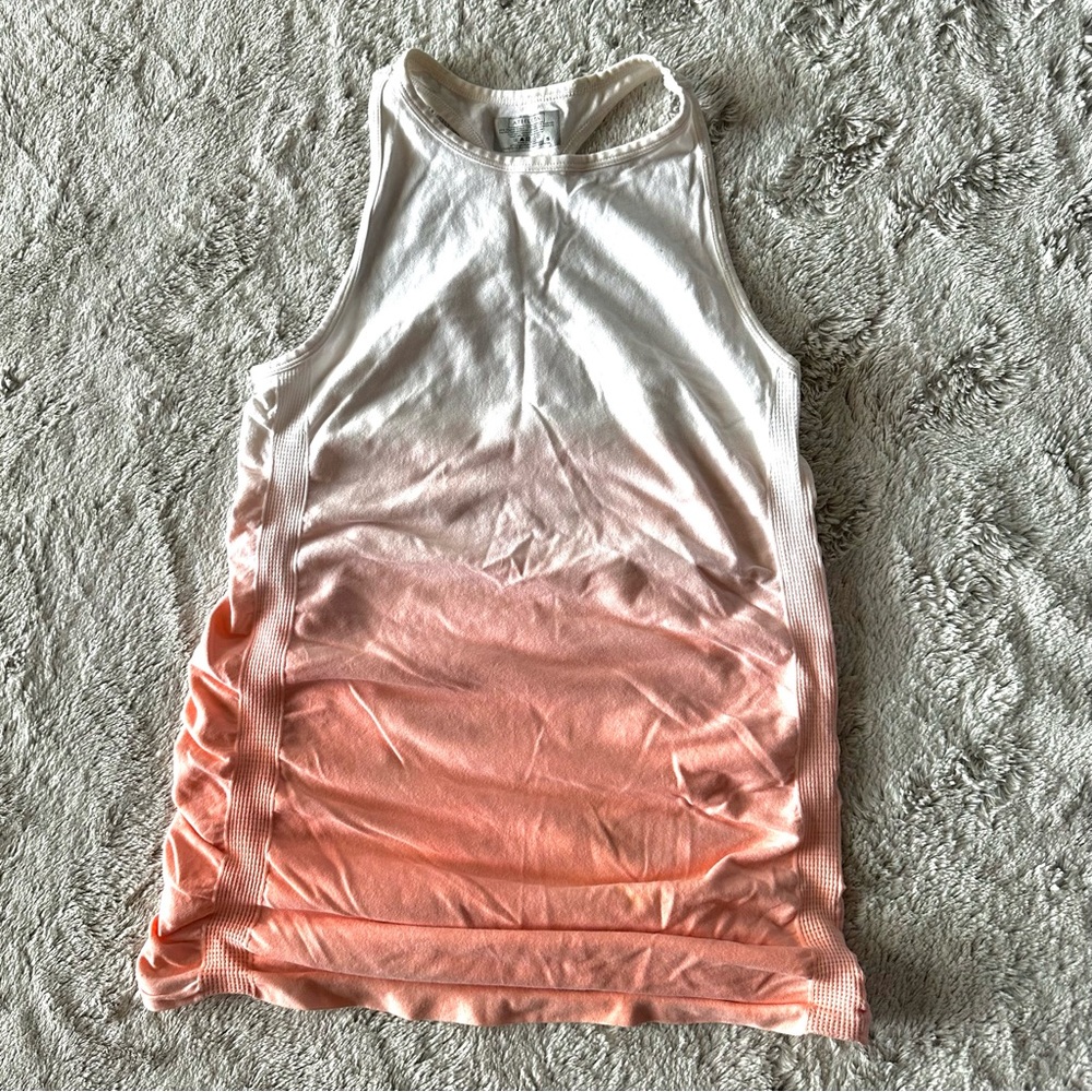 Athleta Peach Ombré Seamless Tank
